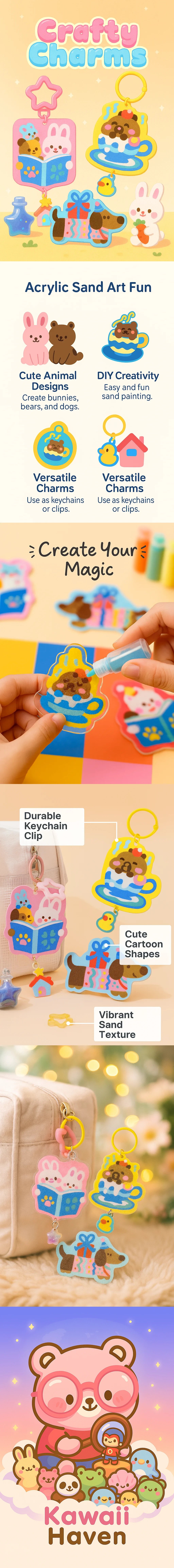 Dreamy Sparkle Sand Charms