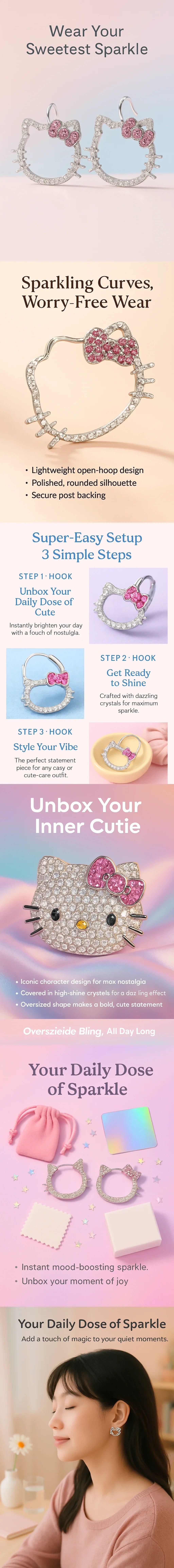 Banner for Sparkly Kitty Glam Hoops