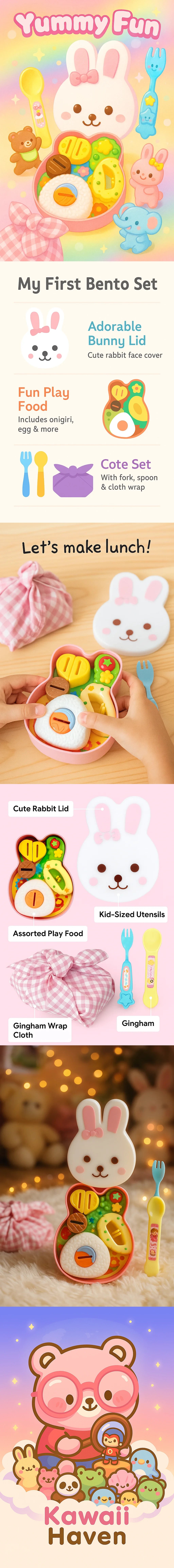 Kawaii Bunny Lunch Set