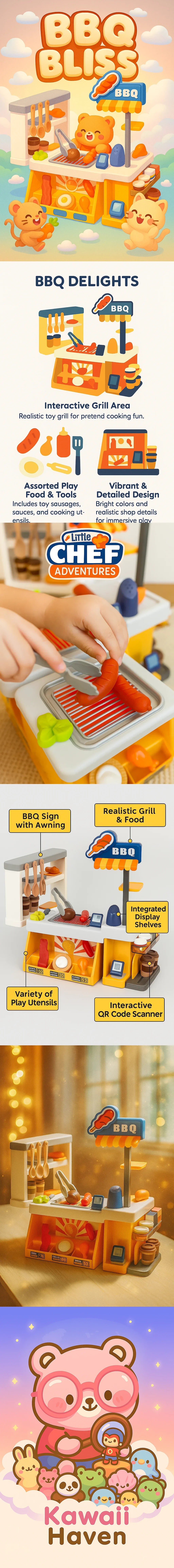 Banner for Cute Mini BBQ Play Kitchen