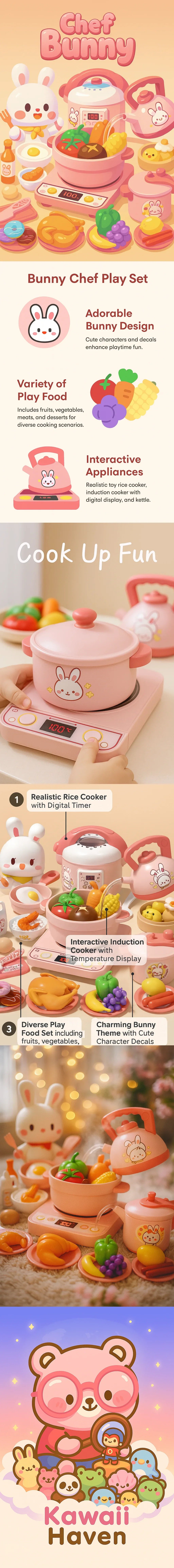 Banner for Kawaii Bunny Kitchen Playset