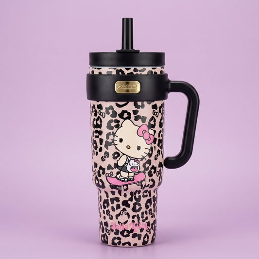 Hello Kitty Purple Leopard Print Cup