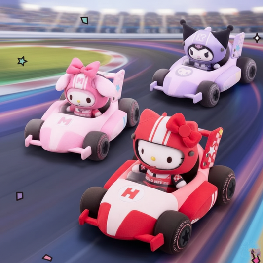 Hello Kitty Racing Car Mascot Set