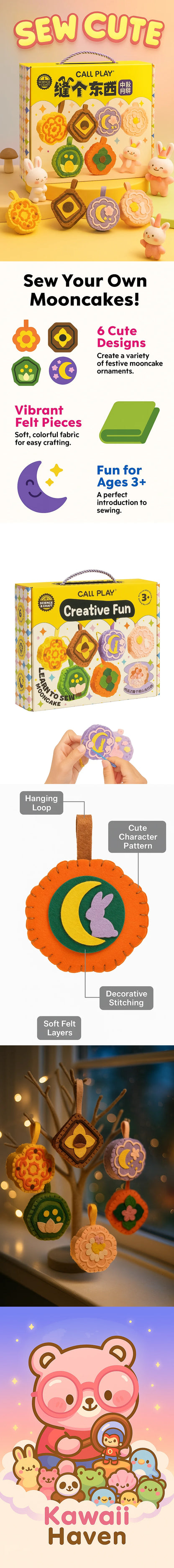 Kawaii Mooncake Craft Kit