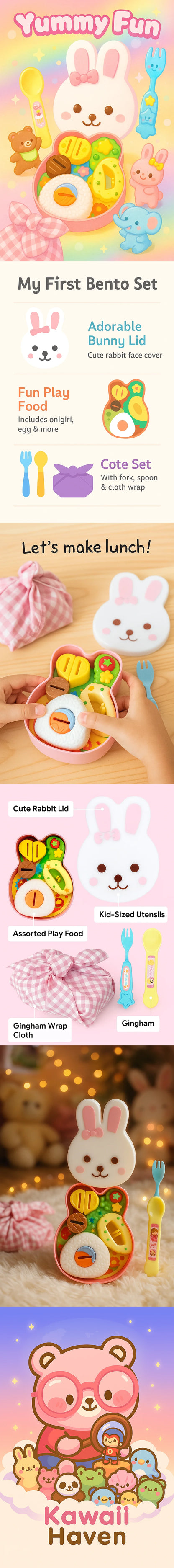 Kawaii Bunny Lunch Set