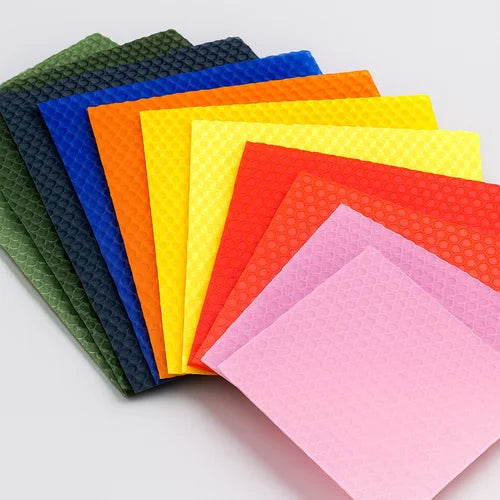 Rainbow Honeycomb Candles